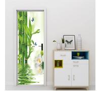 Stickers Porte Trompe l'oeil Effet 3D Autocollant Porte Auto-Adhésif Amovible - Poster de Porte - Papier Peint Porte 77 x H200cm