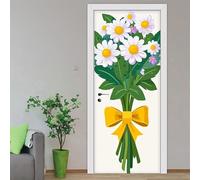 Stickers Porte Vert Jaune Habillage Porte Interieure 2x44x200