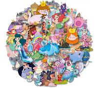 Stickers princesse sirene gommettes princesses autocollants enfant fille vsco girl stickers fairy tails scrapbooking sticker velo bouteille d'eau