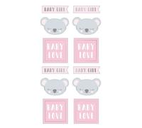 Stickers Puffies - Koala Baby Girl