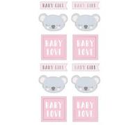 Stickers Puffies - My Little Baby - Girl - 12 motifs Multicolore G