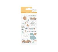 Stickers Puffy Mes jolies comptines - Voiture - 20 pcs