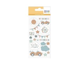 Stickers Puffy Mes jolies comptines - Voiture - 20 pcs