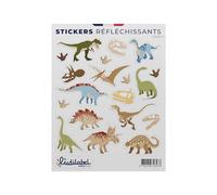 Stickers Réfléchissants Classe 1, Visible à 100m - Pour Vélo, Trottinette et Casque (Dinosaures)