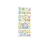 Stickers Repositionnables Alphabet Design avec Animaux