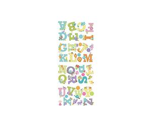 Stickers Repositionnables Alphabet Design avec Animaux