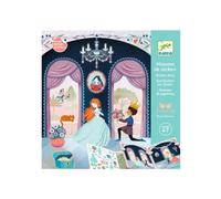 Djeco – Histoires de stickers – La vie au château – Multicolore – 50 pièces