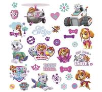 Pat Patrouille 539134 Stella & Everest Autocollant Multi-Eléments Repositionnable Multicolore 3,8 x 0,2 x 31 cm