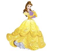 Stickers repositionnables - ROOMMATES - Disney Princesse Belle - 140x73cm - Jaune - Décoration murale