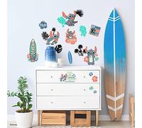 Stickers repositionnables Disney Stitch surfeur