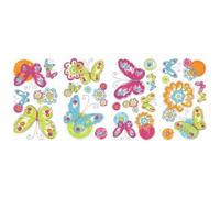 Stickers repositionnables papillons motifs printaniers
