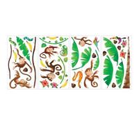 Stickers Repositionnables, Petits Singes dans la Jungle