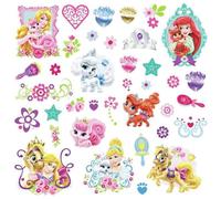 Stickers repositionnables Princesses et leurs animaux de compagnie