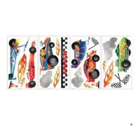Stickers repositionnables sur le thème des voitures de course