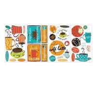 Stickers repositionnables sur le thème du café