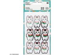 Stickers Rico Design - Collection Jardin Japonais - Maneki Neko - 22 pcs G