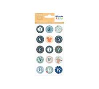 Autocollant Rond Woodsy Christmas Calendrier De L Avent