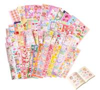 Stickers Scrapbooking，100 Feuilles Autocollants Enfant, Stickers Ordinateur Portable，Réutilisables，Étanche，Pour Gourdes, PC, Téléphones, Valises, Skate, Loisirs Créatifs