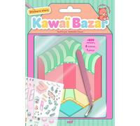 Stickers story - Kawaï Bazar - 8 adorables scènes à compléter - 600 stickers et une pince inclus - Adélaïde Devos - Merci Les Livres - Jeux livres objets