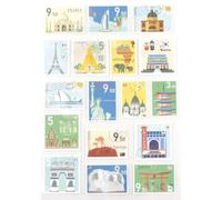 Stickers timbres - Pays - 51 pcs