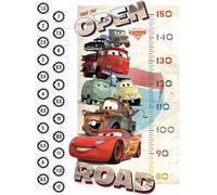 Stickers Toise Cars Disney - Flash McQueen - 65 cm x 85 cm - Bébé - Noir - Licence Cars - Marque Disney