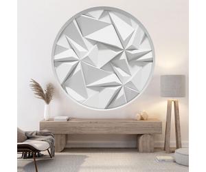 Stickers Trompe l'oeil Arche ronde - Lumaléa - Effet 3d - Diamètre 130 cm