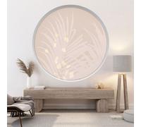 Stickers Trompe l'oeil Arche ronde - Lumaléa - Palmiers - Diamètre 130 cm