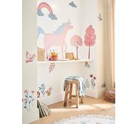 Stickers XL licorne rose imprimé TU