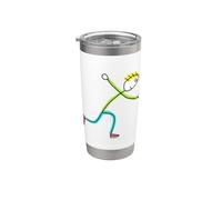 Stickman Patin à glace Gobelet isotherme en acier inoxydable double paroi