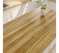 Stickyart Adhesif pour Meuble Effet Bois 90cmX400cm Papier Peint Brun Vintage Amovible Papier Peint Imitation Bois Vinyle Adhésif pour Meuble Comptoir Revêtement Mural Cuisine PVC Film Adhésif Frigo