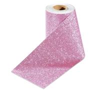 Stickyart Papier Peint Pailleté Rose 10 x 400cm Film Autocollant Meuble Chambre de Fille Bricolage Sticker Meuble Adhésif Pailleté Rose Autocollant Parfait pour la Décoration Murale