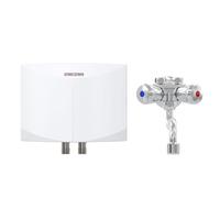 STIEBEL ELTRON 205968 Mini chauffe-eau hydraulique instantané DNM 3 + robinet MAW pour lavabo à main, 3,5 kW, avec prise 230 V, certifié VDE
