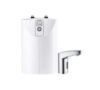 Stiebel Eltron 238823 SNE 5 t ECO + WSN 10 Robinet à capteur 10-5 l-2 KW-sans Pression-LCD, température souhaitée-238823, Blanc