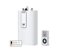STIEBEL ELTRON Chauffe-eau instantané électronique compact DCE 11/13 RC, télécommande, pour cuisine, raccordement fixe 400 V, adapté au solaire, sous évier, 230771