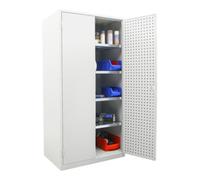 STIER Armoire d'atelier à serrure STIER LP 1940x1000x600mm, gris clair Quantité:1