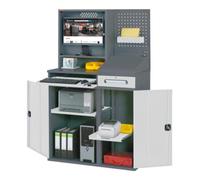 STIER Armoire informatique STIER Premium, à roulettes, lxPxH 1 100x520x1 895 mm Quantité:1