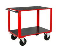 STIER Armoire roulante STIER avec 2 plateaux revêtus de caoutchouc Quantité:1