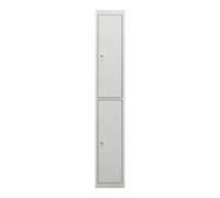 STIER Armoire-vestiaire STIER, 2 casiers, 1 800x300x500 mm, gris clair Quantité:1