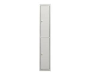 STIER Armoire-vestiaire STIER, 2 casiers, 1 800x300x500 mm, gris clair Quantité:1