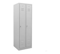 STIER Armoire-vestiaire STIER, 2 compartiments, 1 800x590x500 mm, gris clair Quantité:1