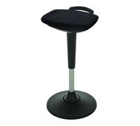STIER Assis-debout multiposition STIER avec pied à disque, hauteur d'assise 600-840 mm, noir Quantité:1