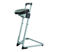 STIER Assis-debout STIER avec châssis en acier gris, hauteur d'assise 600-850 mm, assise en PU Quantité:1
