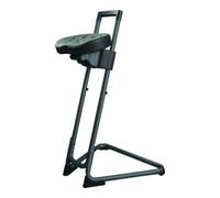 STIER Assis-debout STIER avec châssis en acier noir, hauteur d'assise 600-850 mm, assise en PU Quantité:1