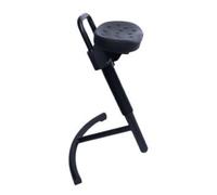 STIER Assis-debout STIER avec châssis en acier noir, hauteur d'assise 645-825 mm, assise en PU Quantité:1