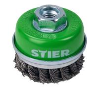 STIER Brosse boisseau STIER Ø 65 mm, M14, 0,5 mm, torsadée, inox Quantité:1