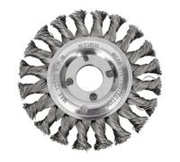STIER Brosse circulaire STIER Ø 115 mm, diamètre d'alésage 22,2 mm, 0,5 mm, ondulée, inox Quantité:1