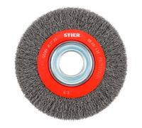 STIER Brosse circulaire STIER Ø 200 mm, diamètre d'alésage 32 mm, 0,35 mm, ondulée, acier Quantité:1