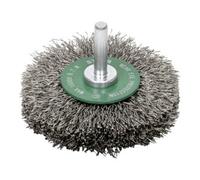 STIER Brosse circulaire STIER Ø 75 mm, diamètre de queue 6 mm, 0,3 mm, ondulée, inox Quantité:1