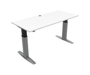 STIER Bureau à réglage en hauteur électrique STIER 501-23 180x80 cm, mélaminé blanc 68-120 cm Quantité:1