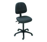 STIER Chaise de travail à roulettes STIER sans accoudoirs, hauteur d'assise 460-650 mm, avec rembourrage, anthracite Quantité:1